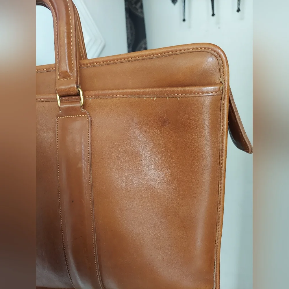 Vintage Coach British Tan Embassy Briefcase 5090🤎🧡 - Picture 8 of 16